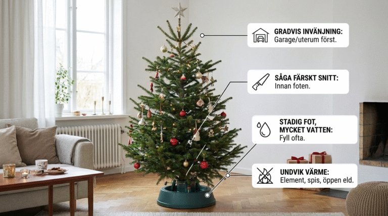 Fyra tips: Så pysslar du om din julgran
